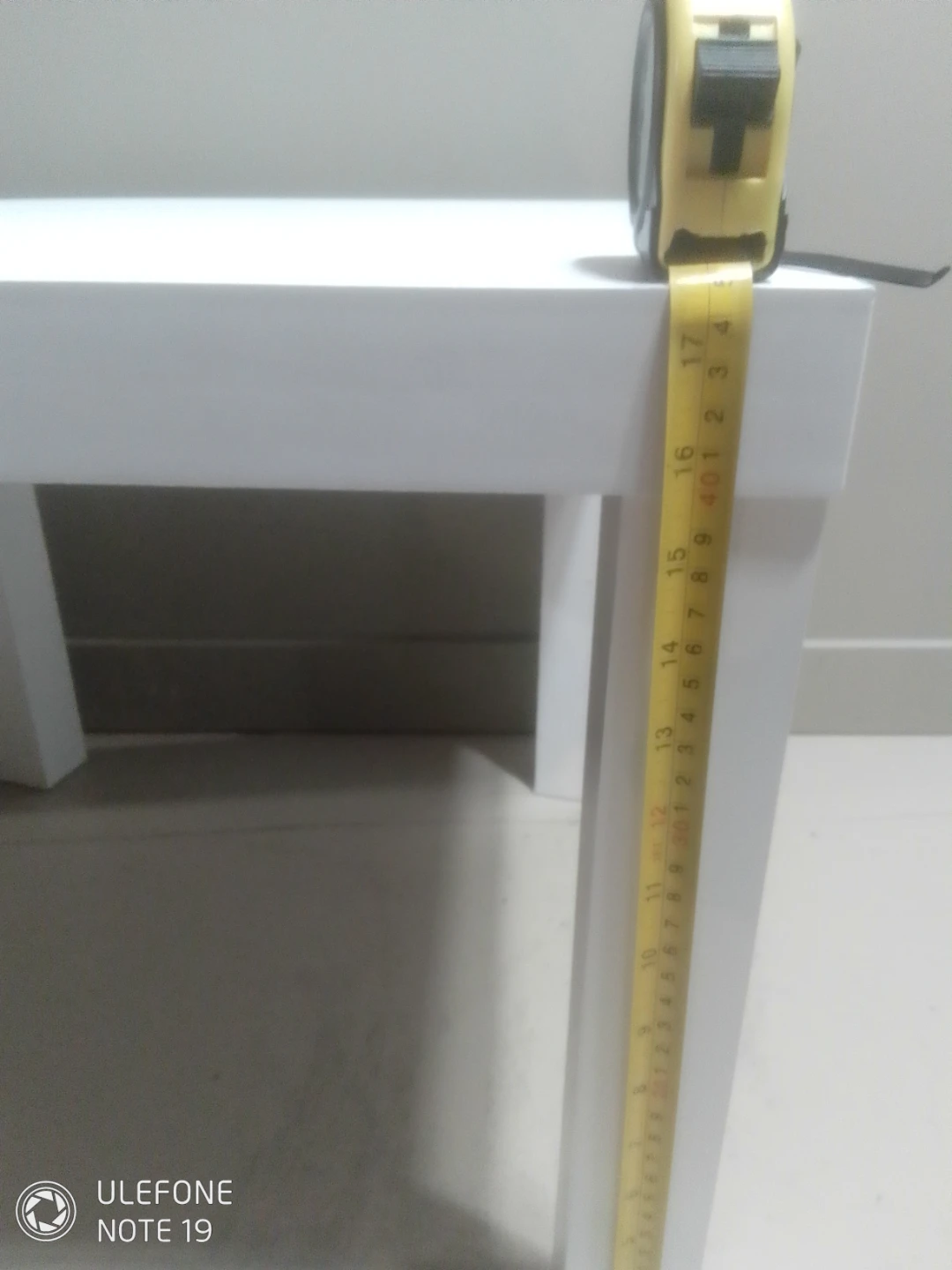 White Square IKEA Side Table - photo 3