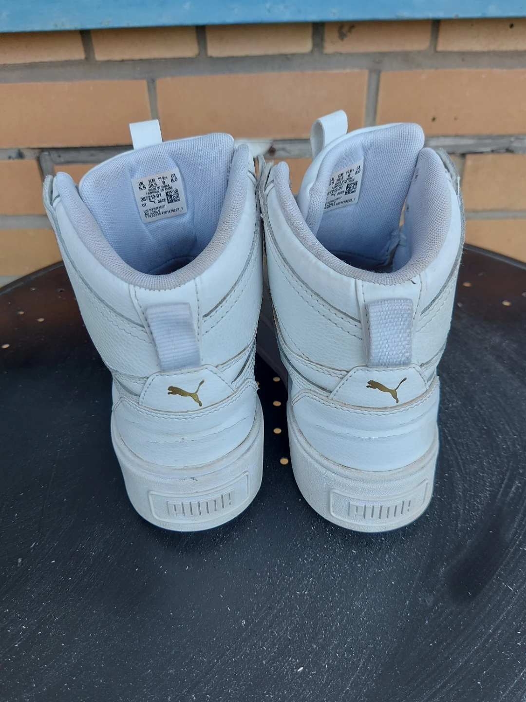 Puma White High Top Sneakers W8 - photo 3