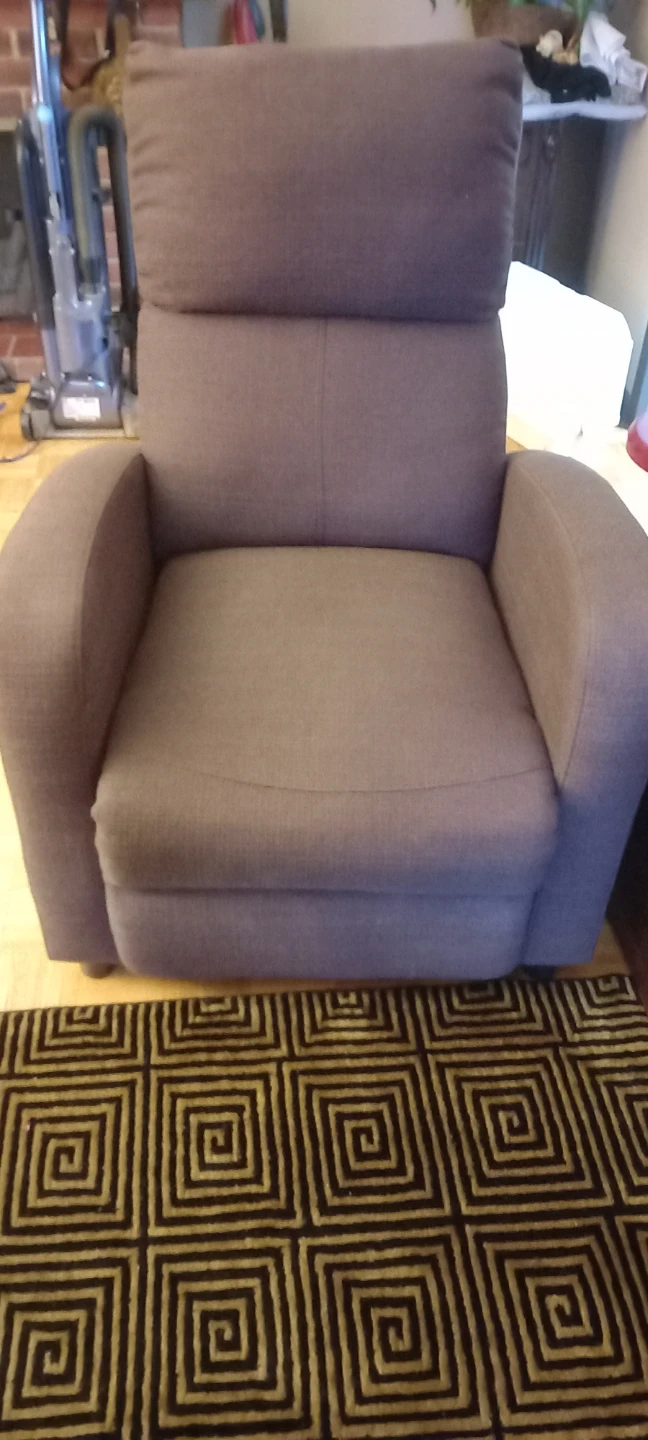 Light brown Fabric Recliner Chair