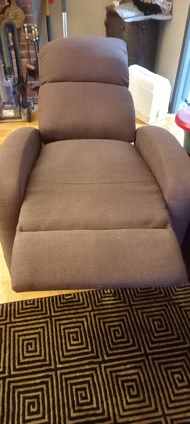 Light brown Fabric Recliner Chair - photo 2