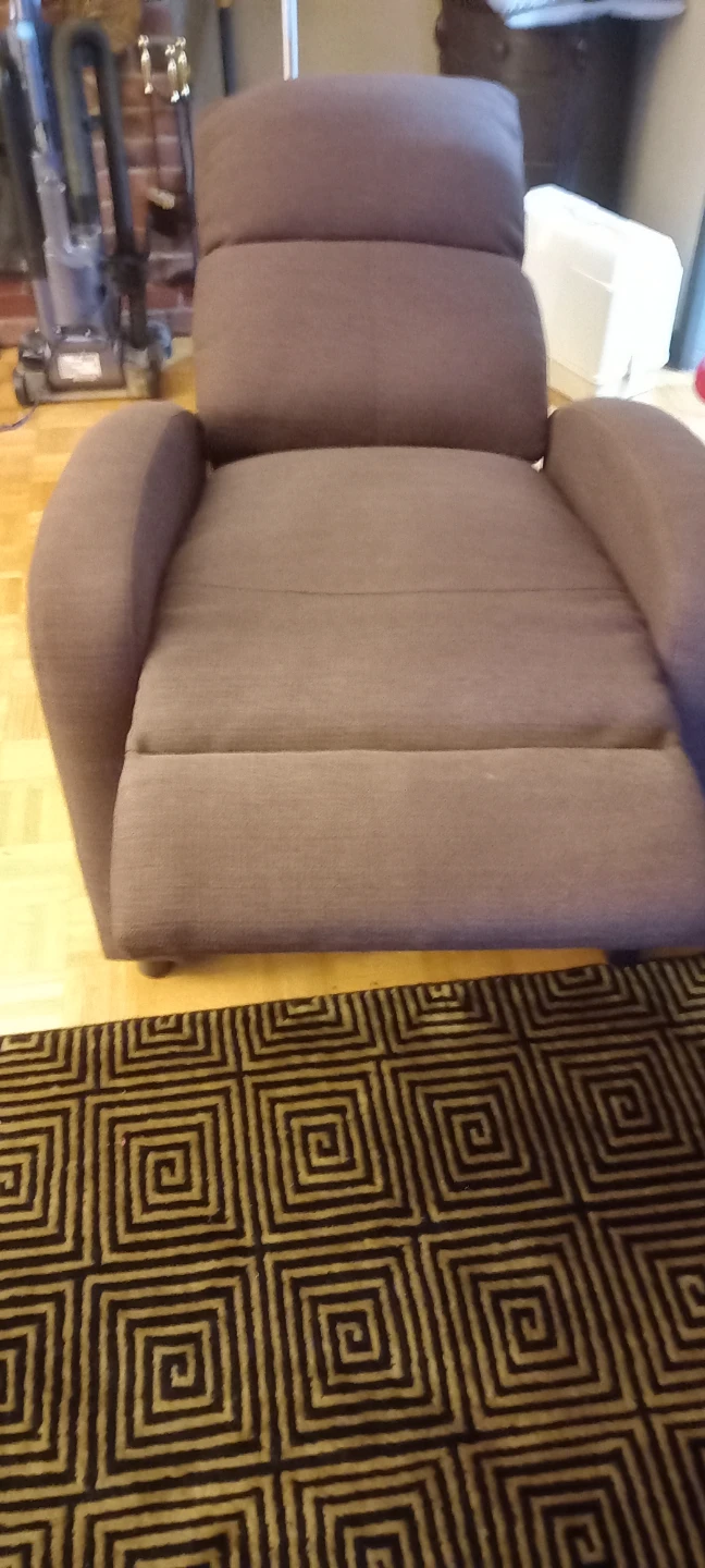 Light brown Fabric Recliner Chair - photo 3