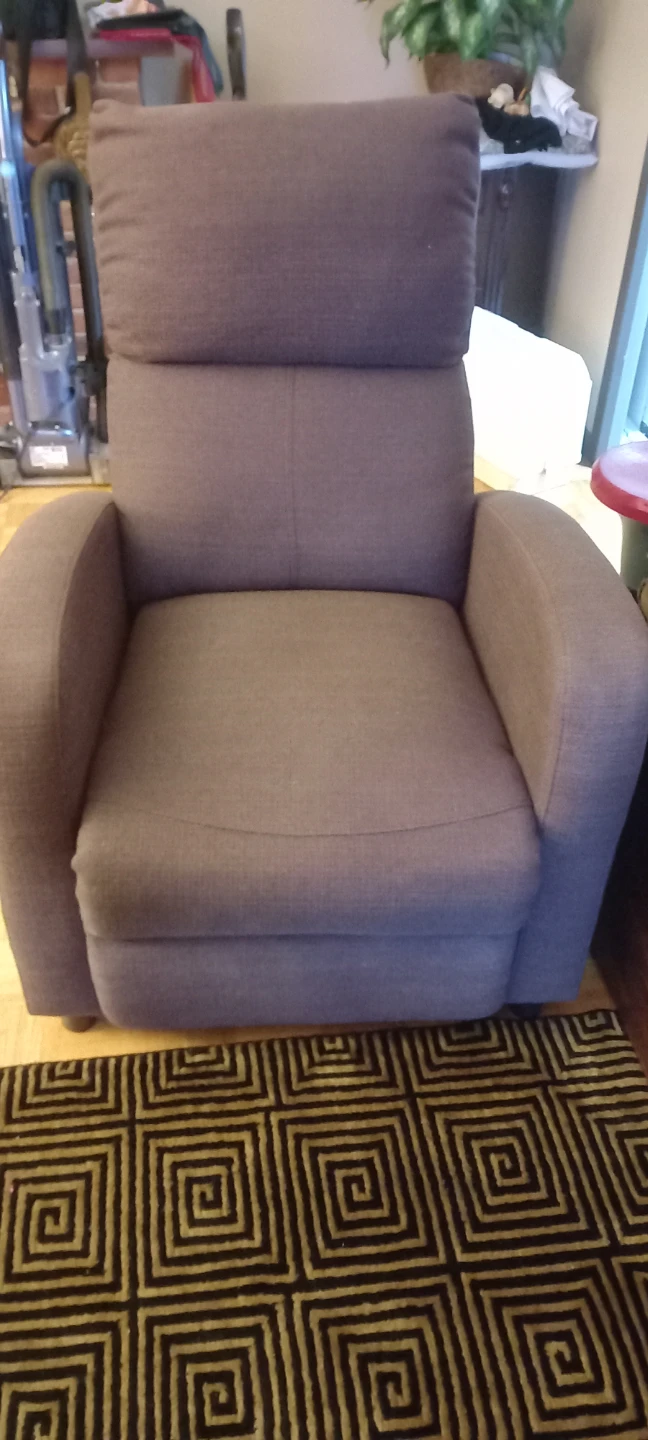 Light brown Fabric Recliner Chair - photo 4