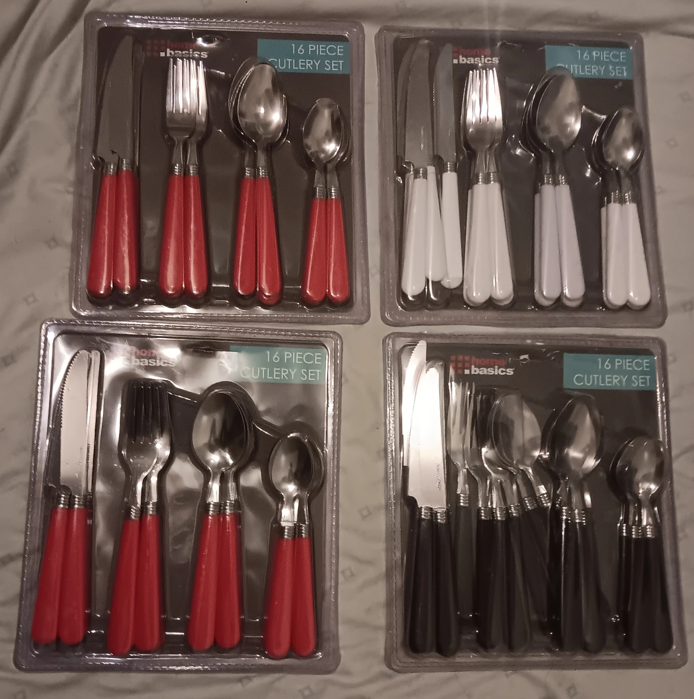 Home Basics 16 Piece Cutlery Set (EACH)