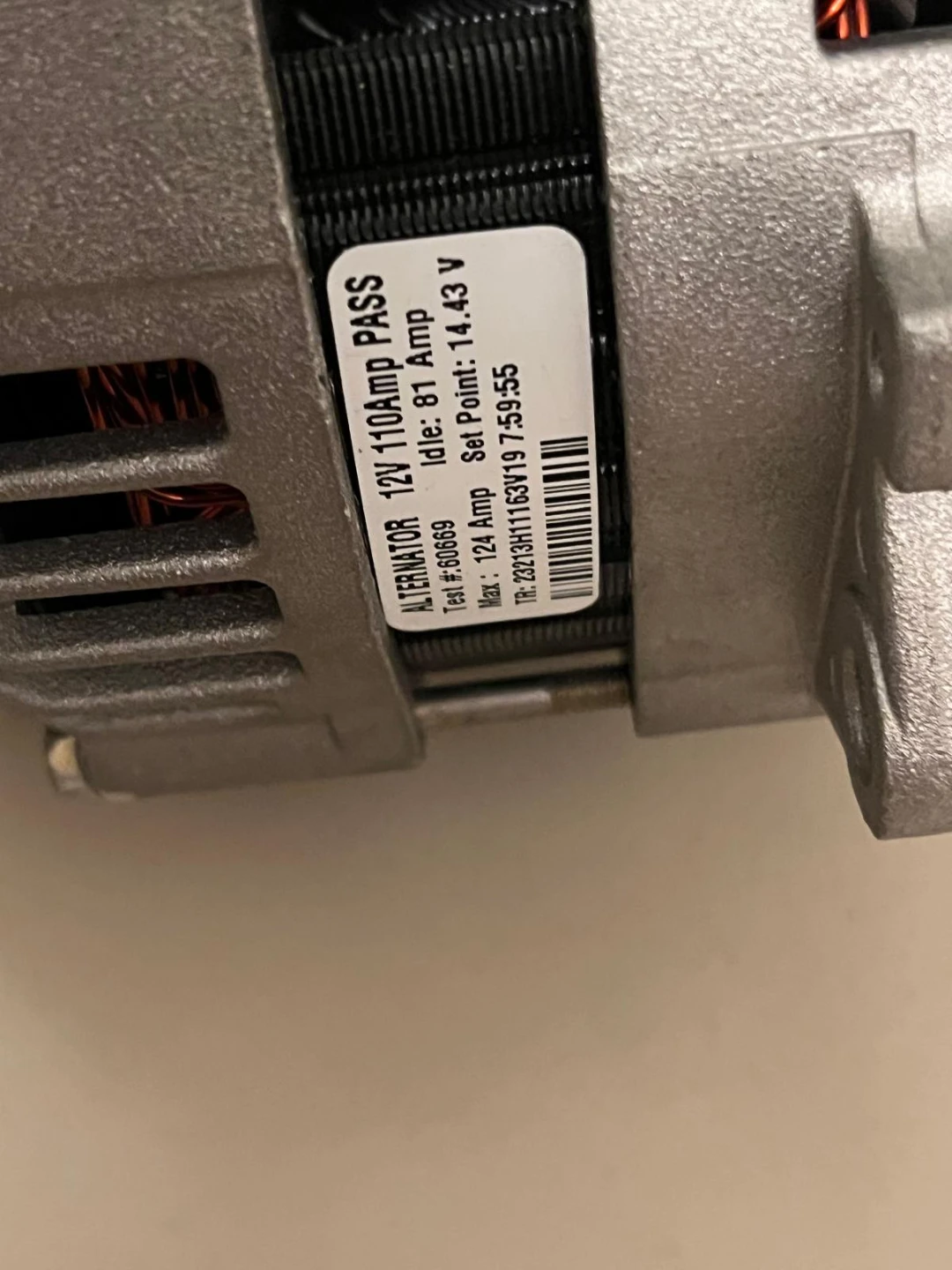 Remy Alternator 12V 110 Amp - photo 4