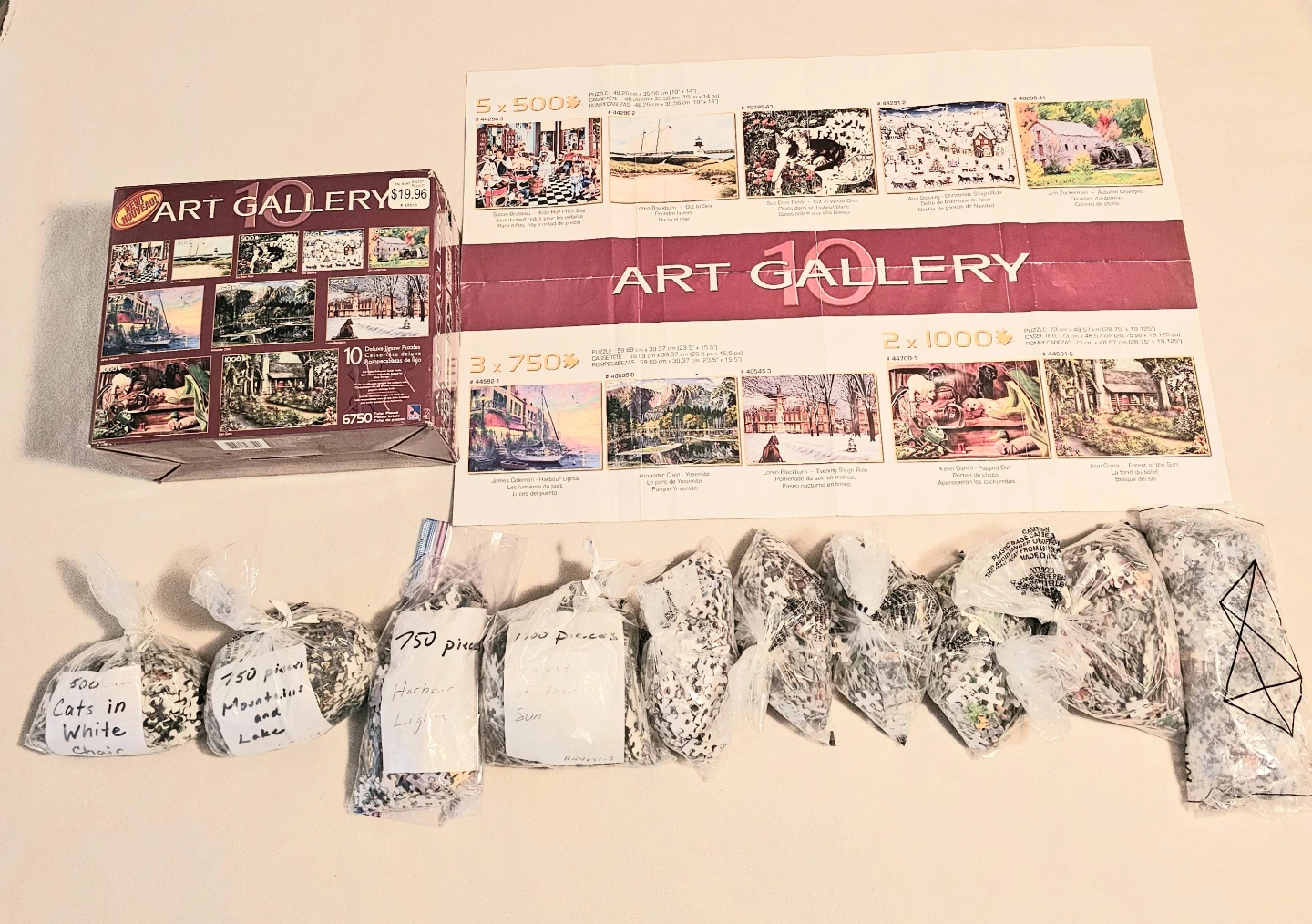 $3 for All Art Gallery 10 Deluxe Jigsaw Puzzles