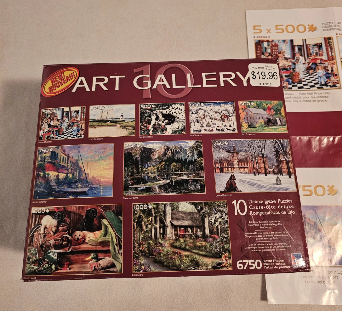 $3 for All Art Gallery 10 Deluxe Jigsaw Puzzles - photo 2