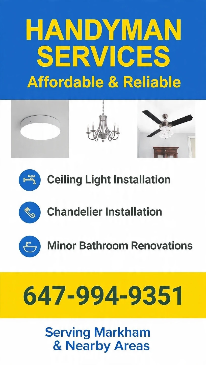 Handyman Services - Markham & Nearby Areas