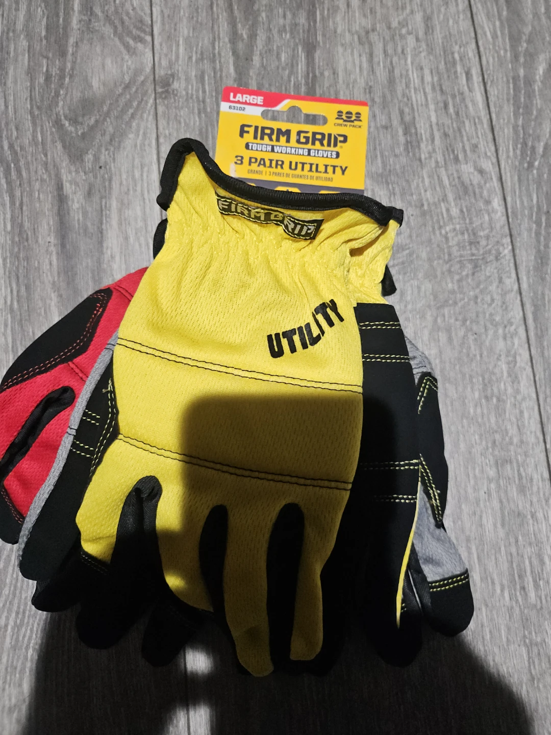 Firm Grip Tough Working Gloves - 3 Pair Pack - photo 2