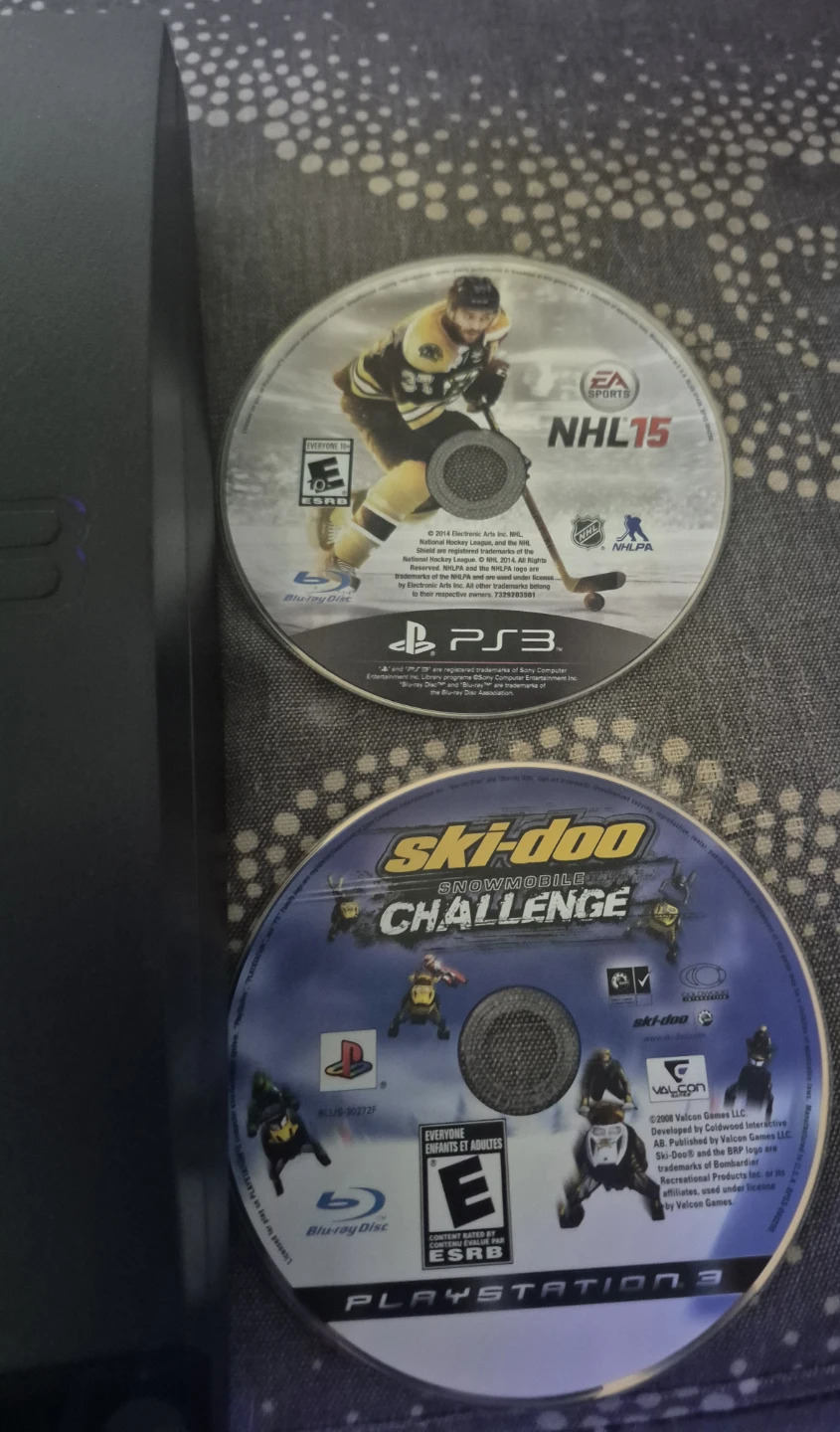 Sony PlayStation 3 Slim Console with Controller and NHL 15 Game - photo 3