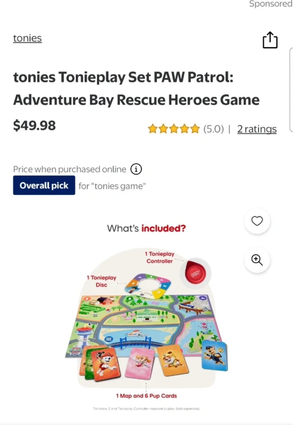 Tonieplay Set PAW Patrol: Adventure Bay Rescue Heroes Game
