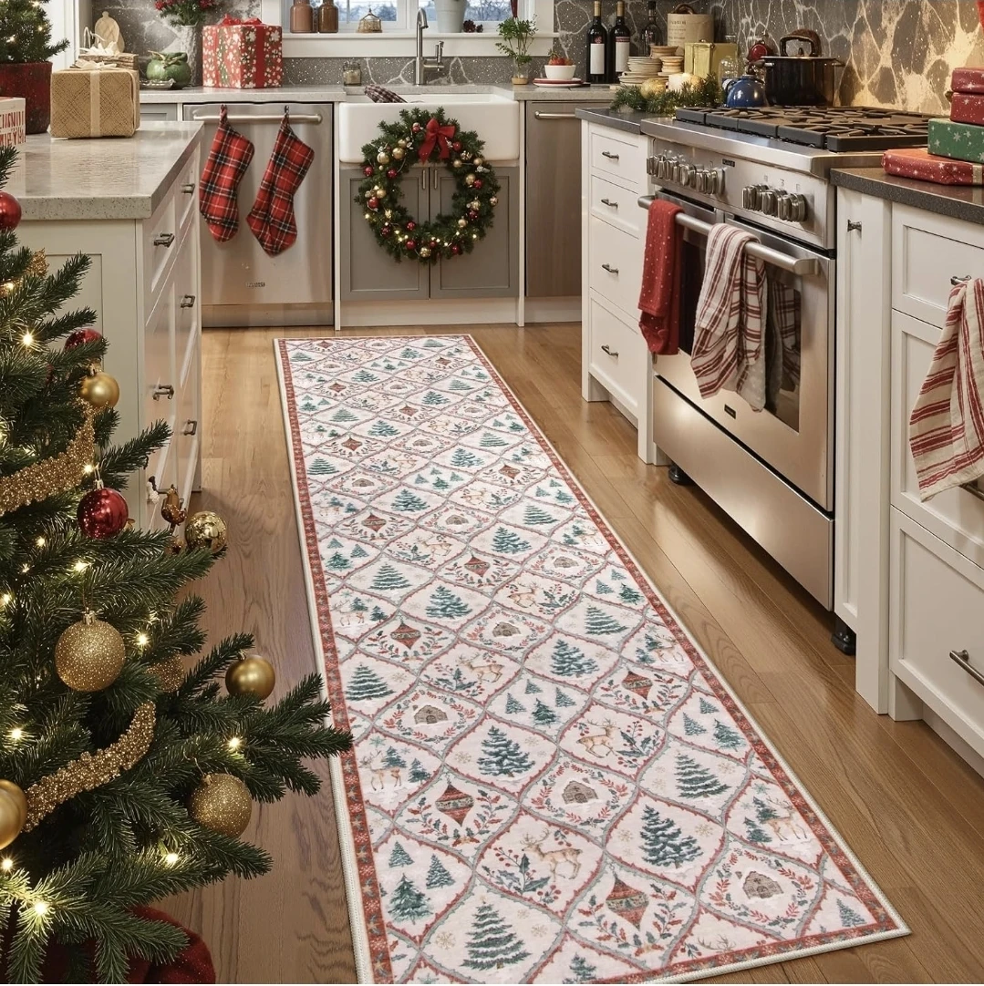 Lahome Christmas  Rugs, 2x8 Christmas Runner Rug - photo 3