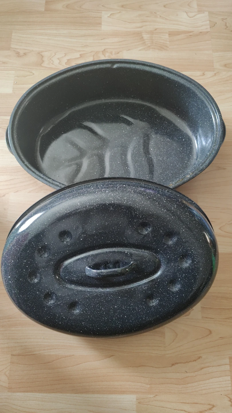 Black Roasting Pan with Lid - photo 4