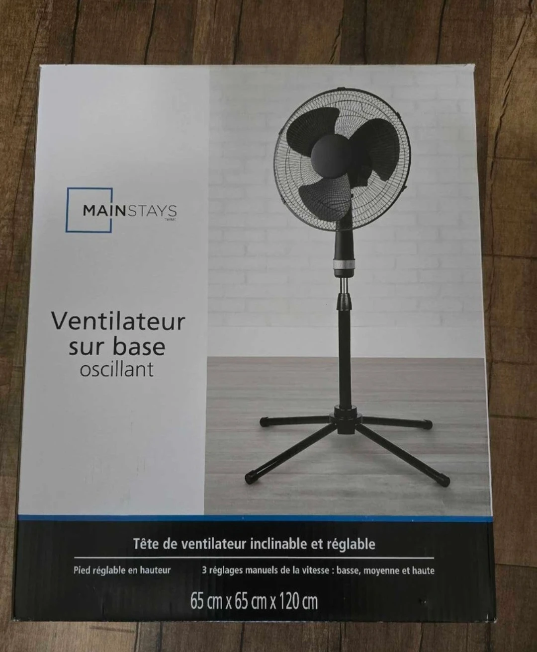 Black Oscillating Pedestal Fan - photo 3