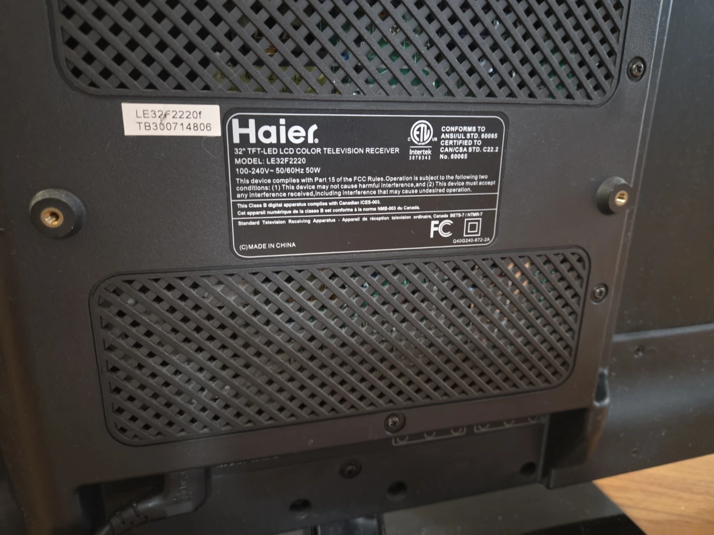 Haier 32" LCD Television Receiver - photo 3