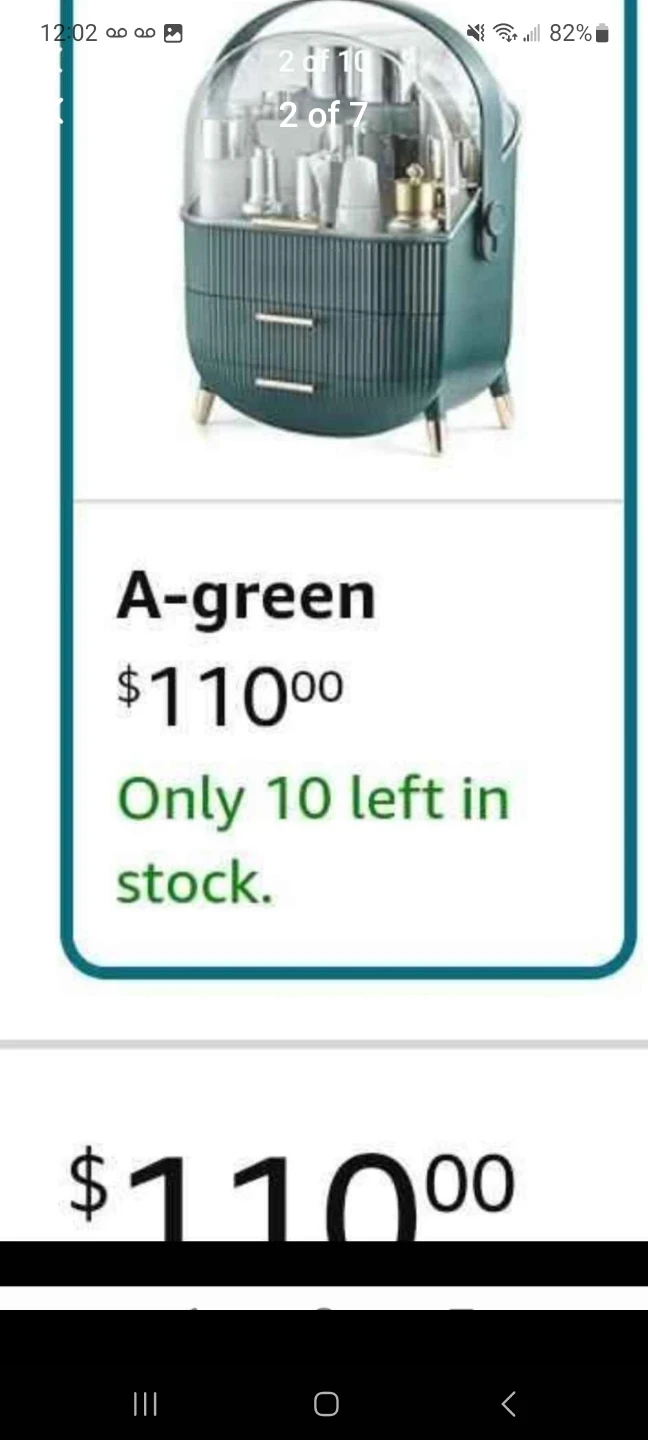A-green 2-Layer Storage Box with Transparent Cover - photo 2