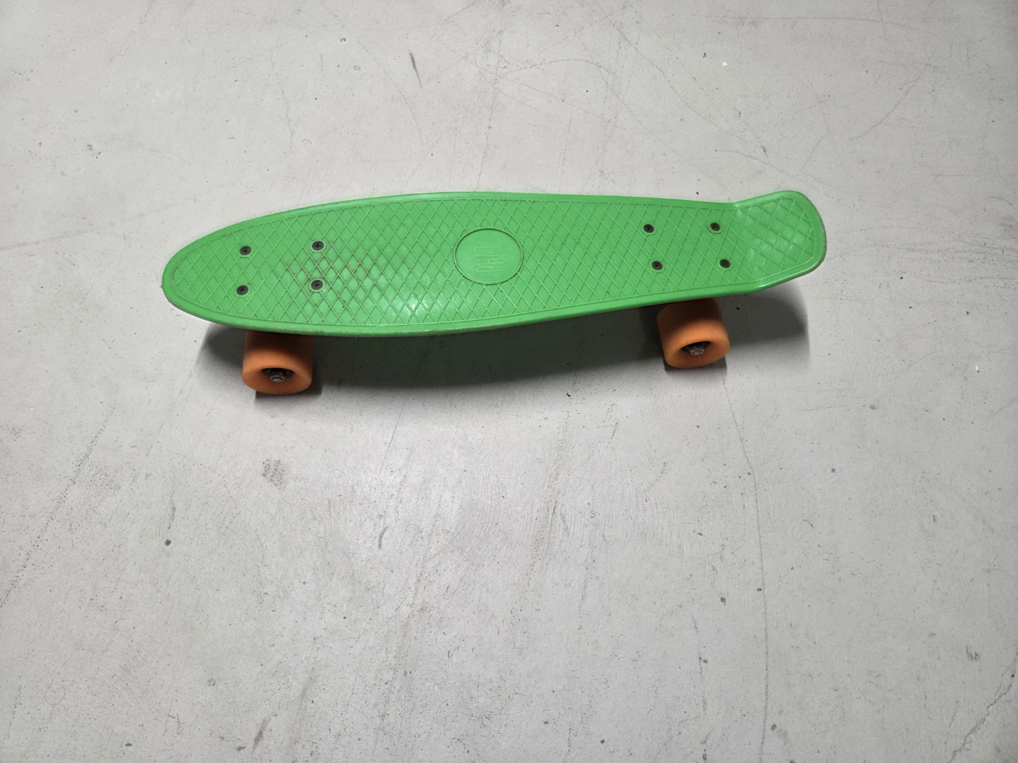 Green Skateboard with Orange Wheels - photo 5