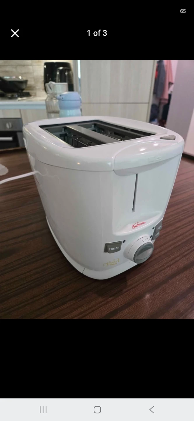 Sunbeam White 2-Slice Toaster