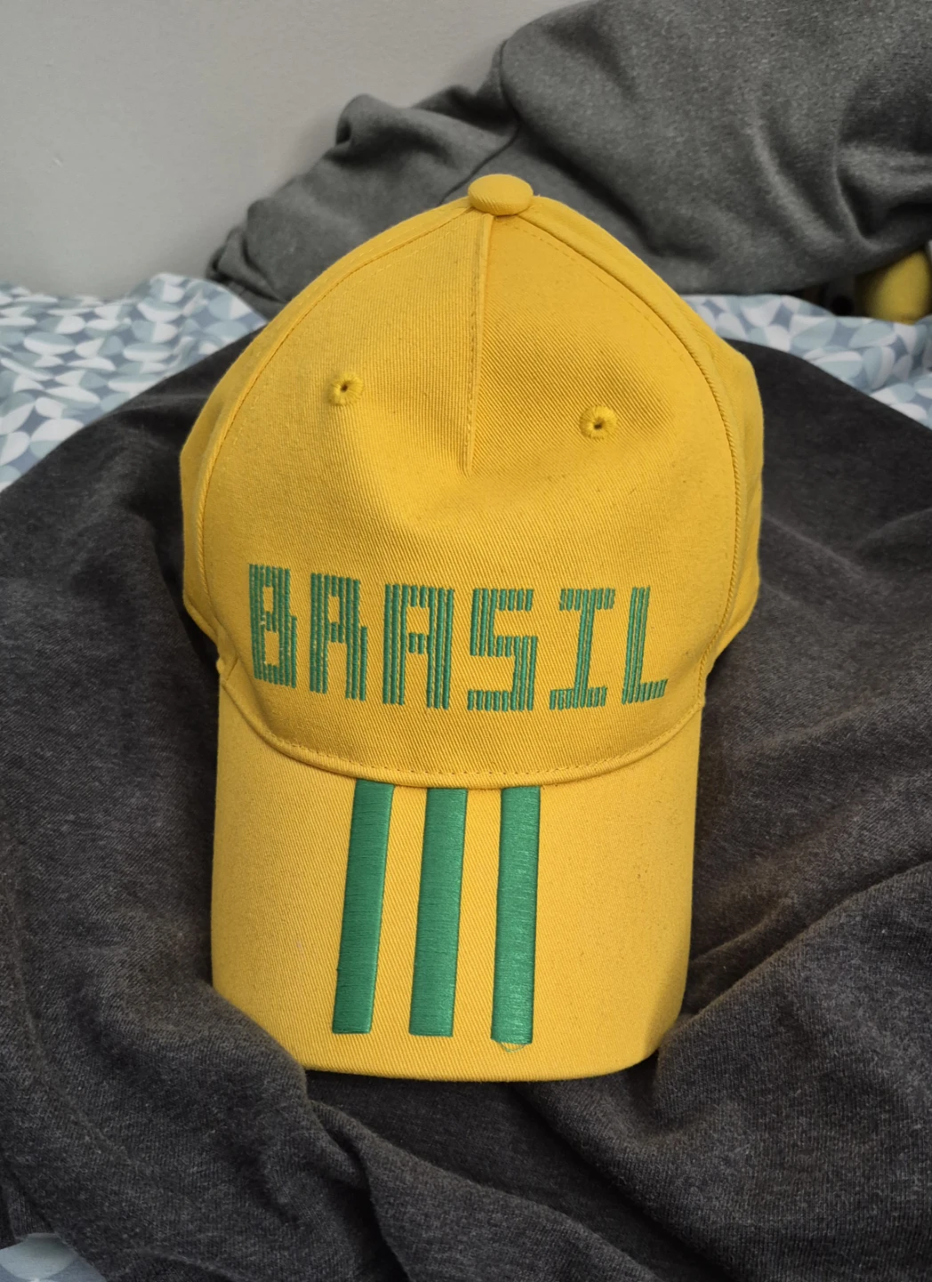 Yellow Adidas Brasil Cap