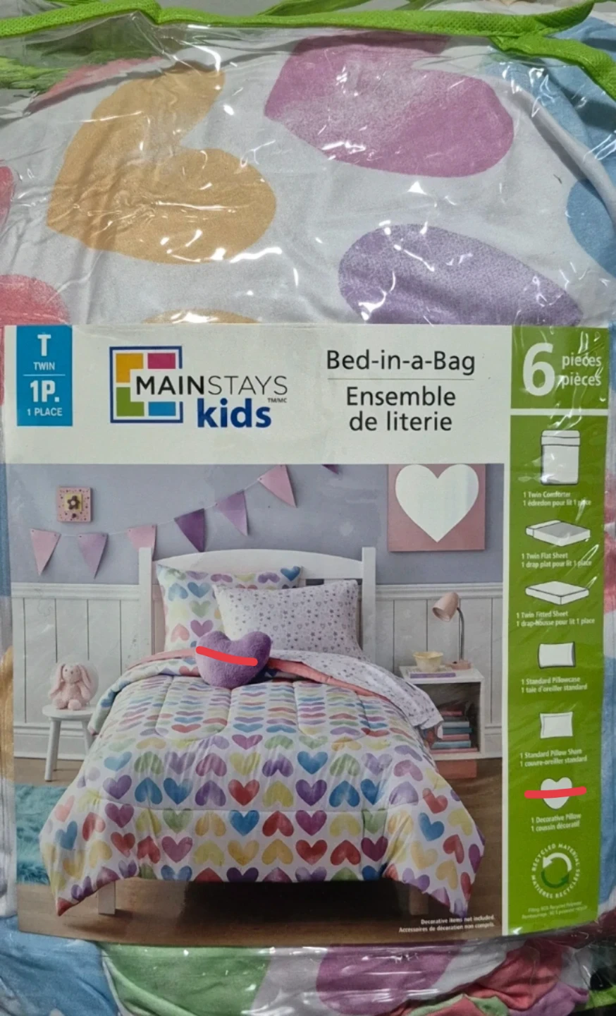 Mainstays Kids Twin Bed-in-a-Bag Set
