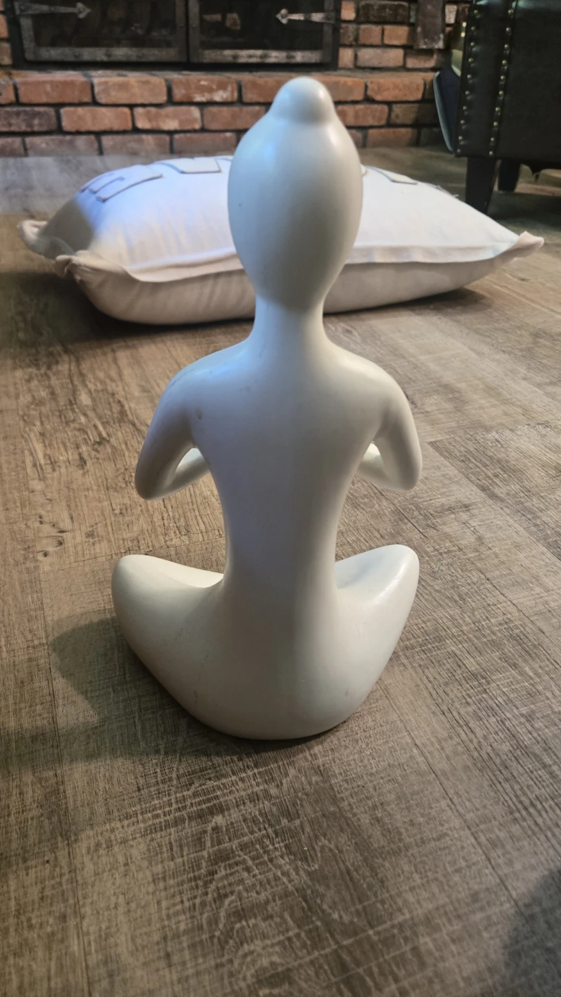 White Abstract Yoga Figurine - photo 4