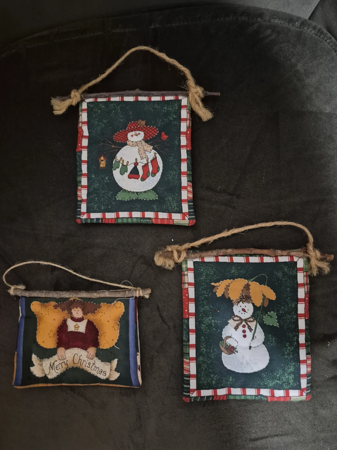 Set of 3 Christmas Wall Hangings