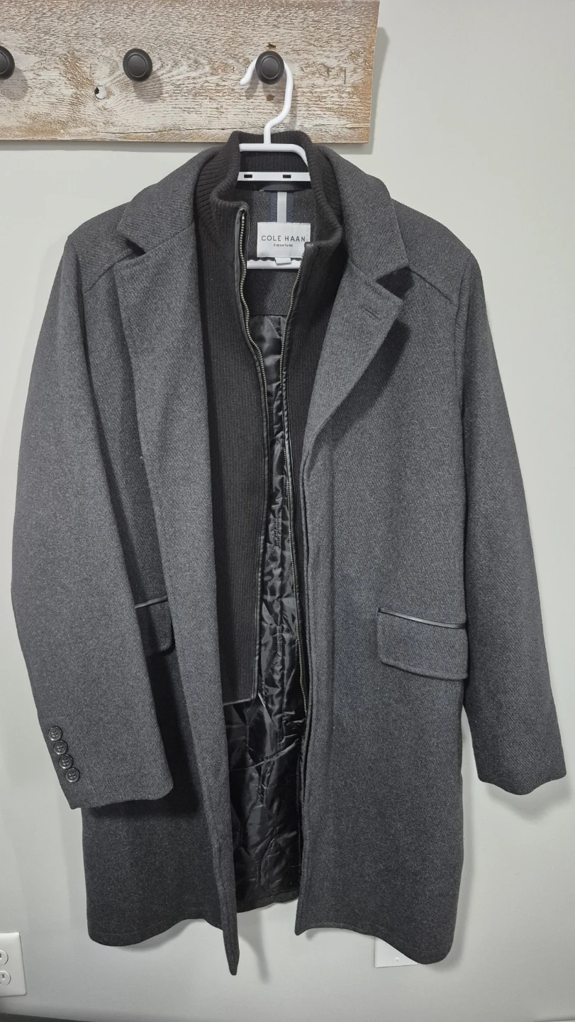 Cole Haan Men's Wool Blend Topcoat