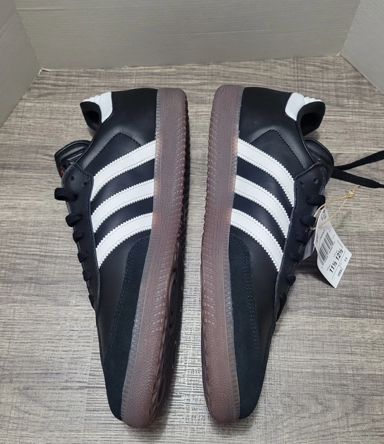 Adidas Samba Classic Shoes Black White Gum Sole Size 11.5 - photo 4