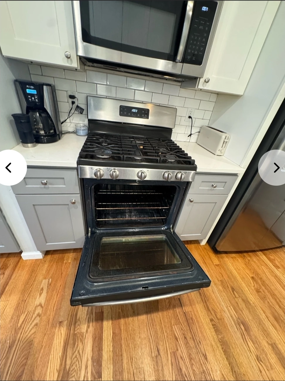 Stainless Steel Gas Range Stove GE like new - photo 2