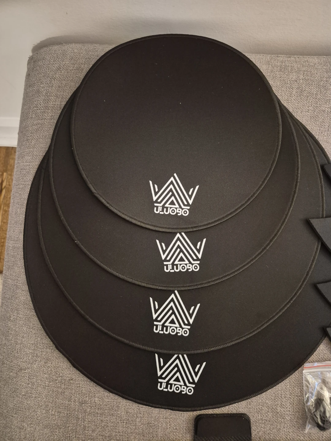 Brand New ULUOBO 12 Pcs Drum Mute Pads Set - photo 5