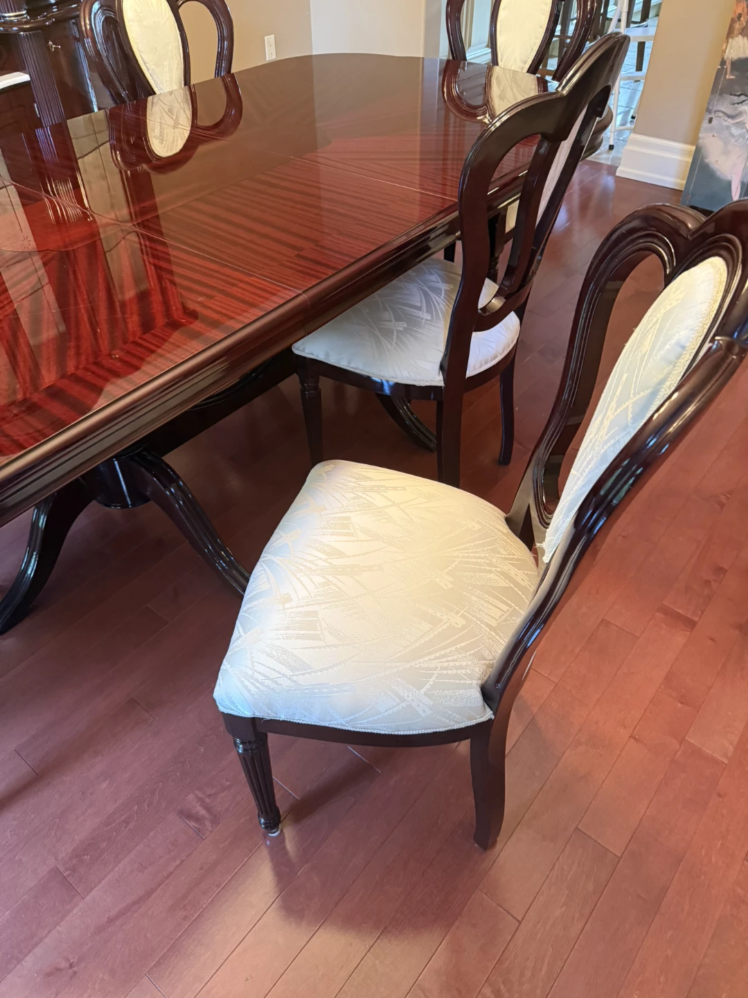 Oval Dining Table Set with 6 Chairs - photo 2