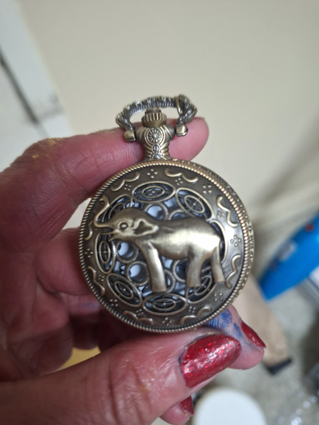 Vintage Elephant Pocket Watch