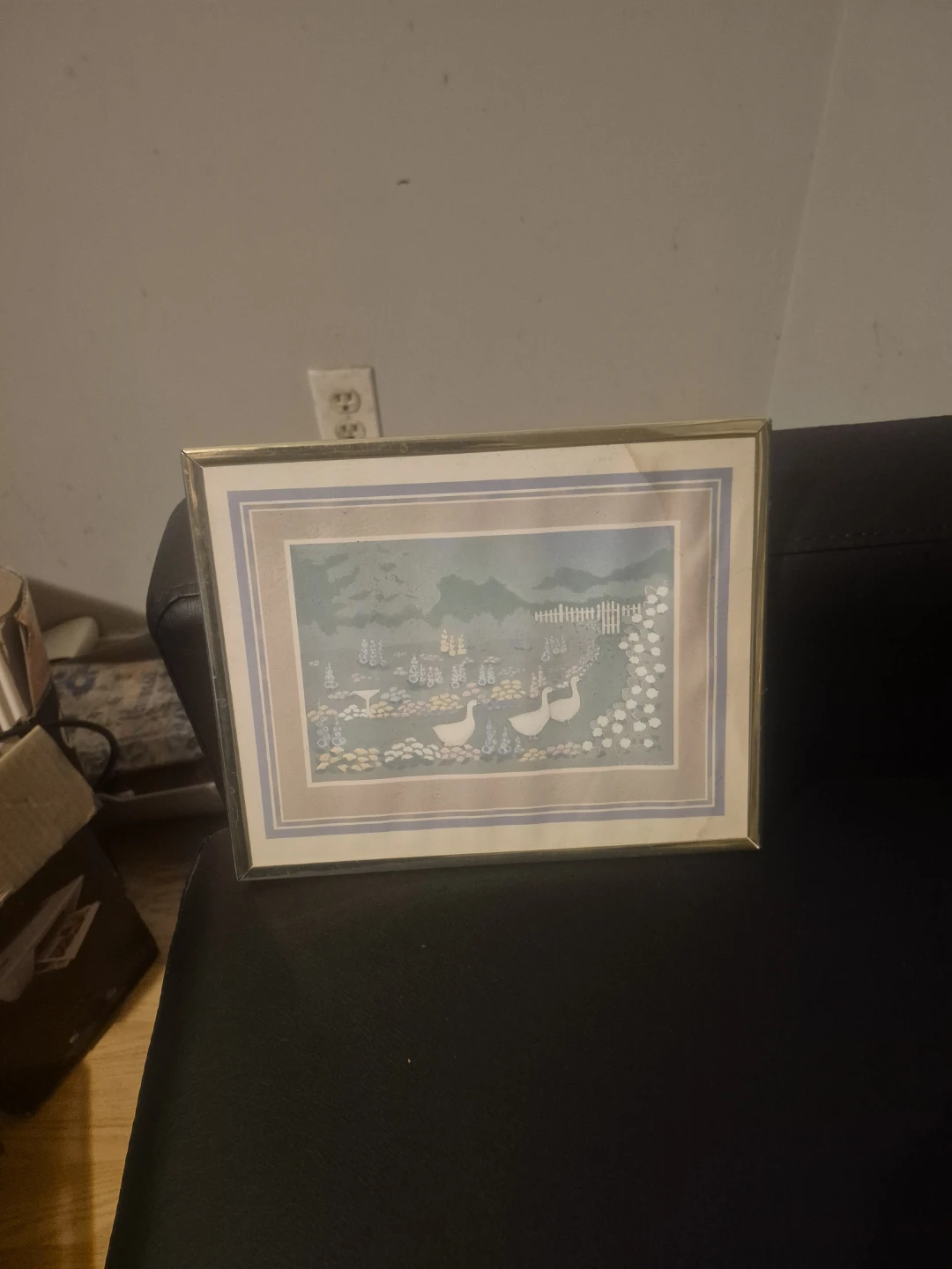 Framed Print with Geese