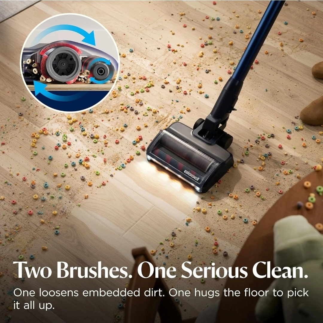 BISSELL PowerClean DualBrush 280W Self-Standing Vacuum, 4196B - photo 3