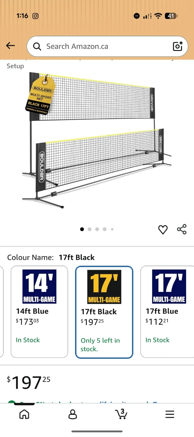 Boulder 17ft Multi-Sport Net