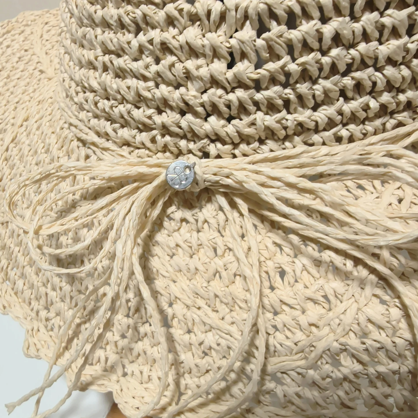 Straw Sun Hat with Bow Detail - photo 4