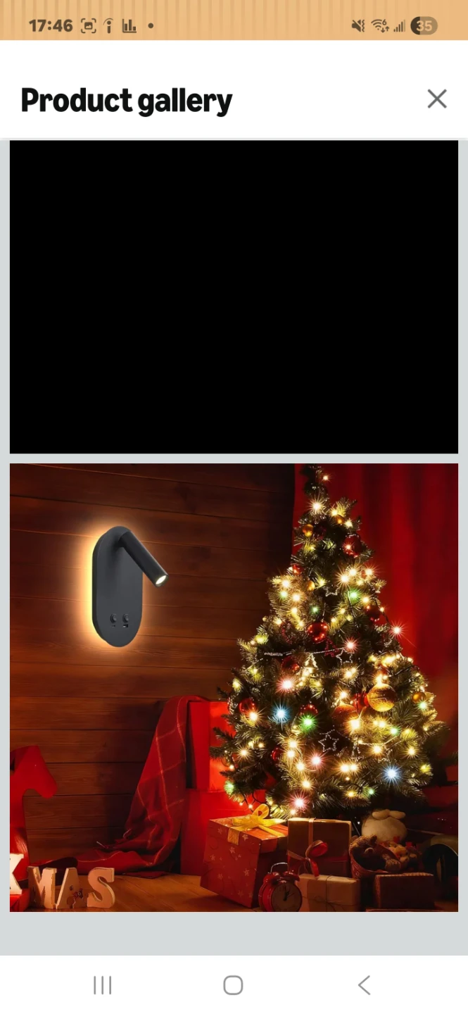 Wall Mounted Reading Lamp with USB Ports - photo 3