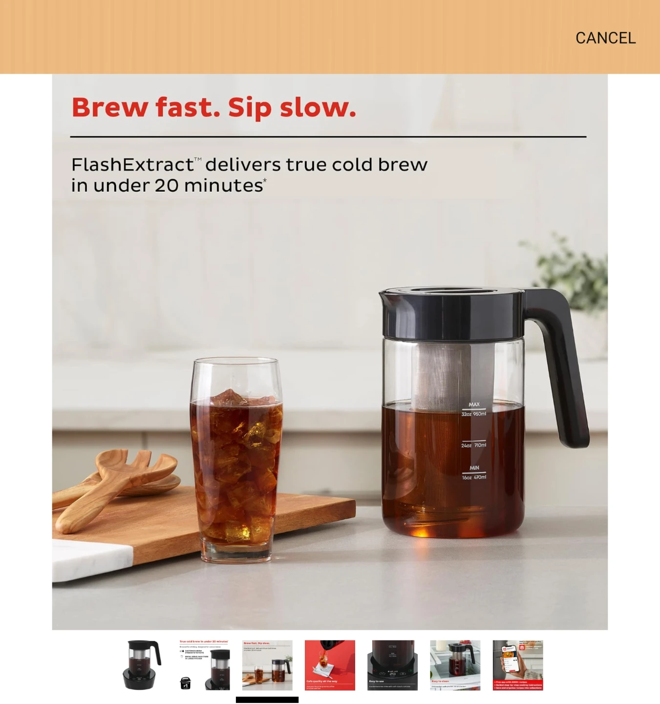 Instant Cold Brew Maker - 32oz - photo 3