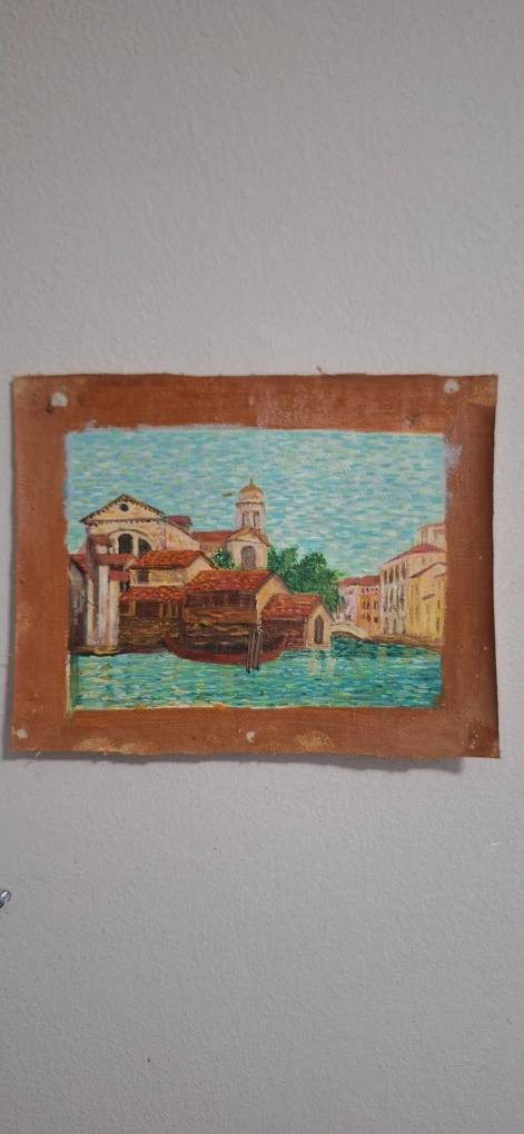 Venetian Canal Oil Painting