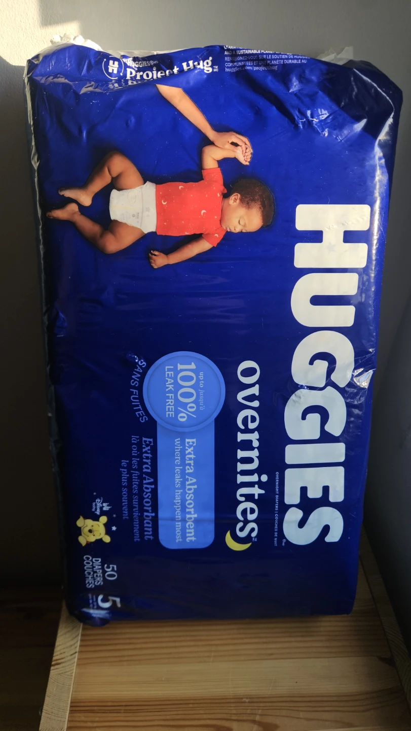 Huggies Overnites Diapers Size 5, 50 Count