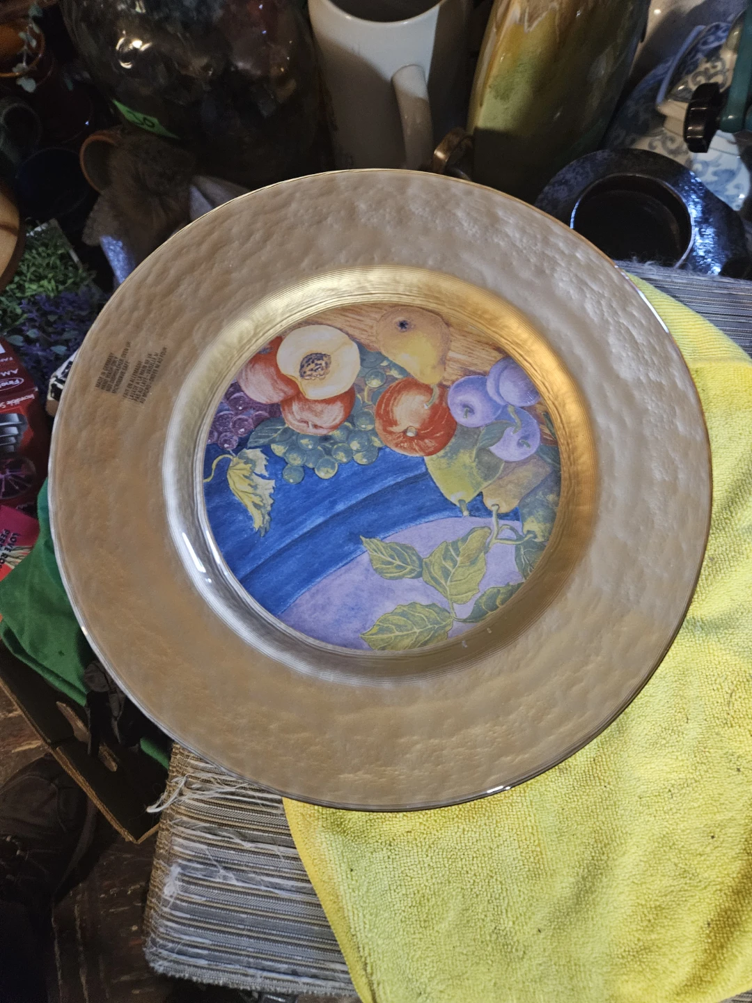 Decorative Plate with Fruit Design - photo 4