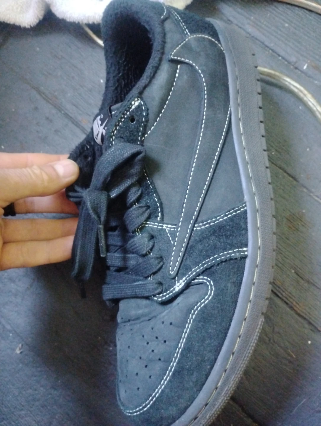 Jordan 1 Retro Low OG SP Travis Scott Phantom Black