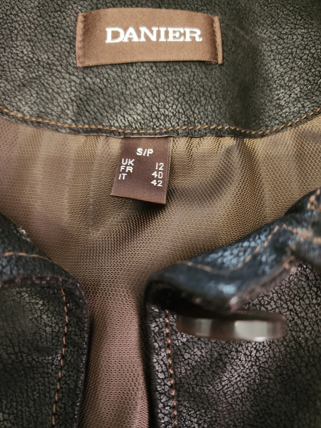 Danier Brown Genuine Leather Jacket - photo 2