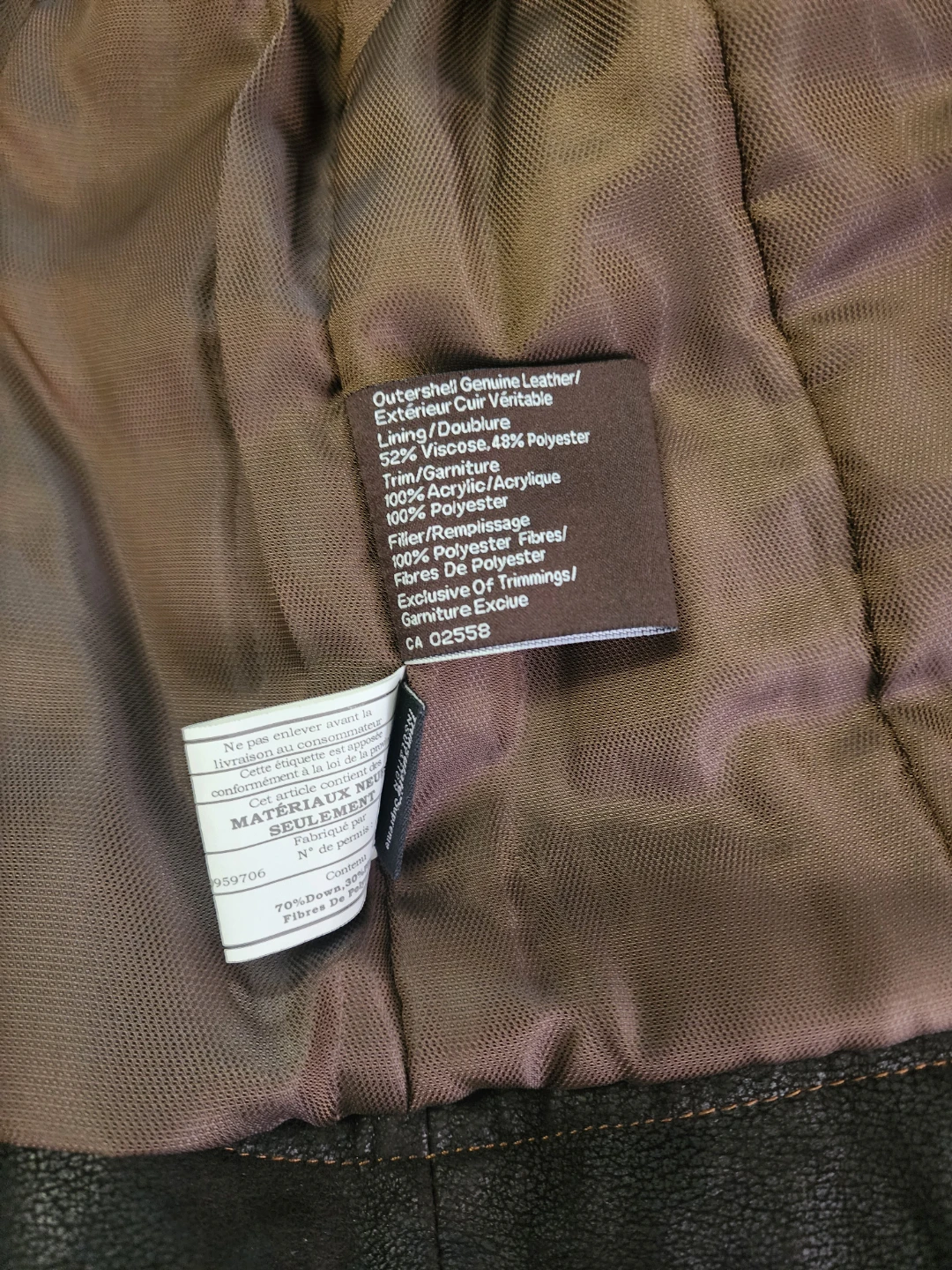 Danier Brown Genuine Leather Jacket - photo 3