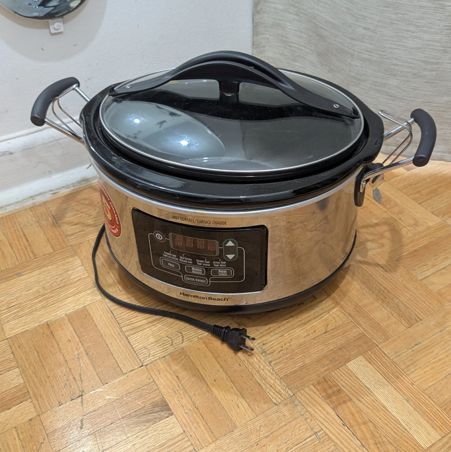 Hamilton Beach 6 Qt Slow Cooker 33862 Without Thermometer cord!