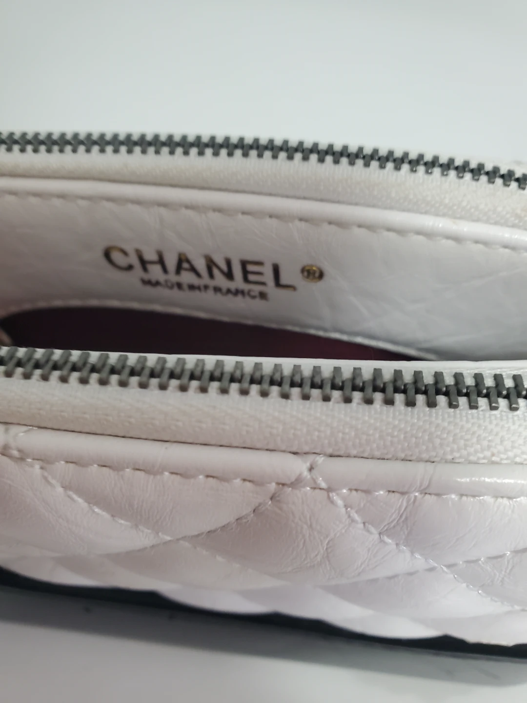 Chanel Quilted Crossbody Bag - White and Black - photo 3