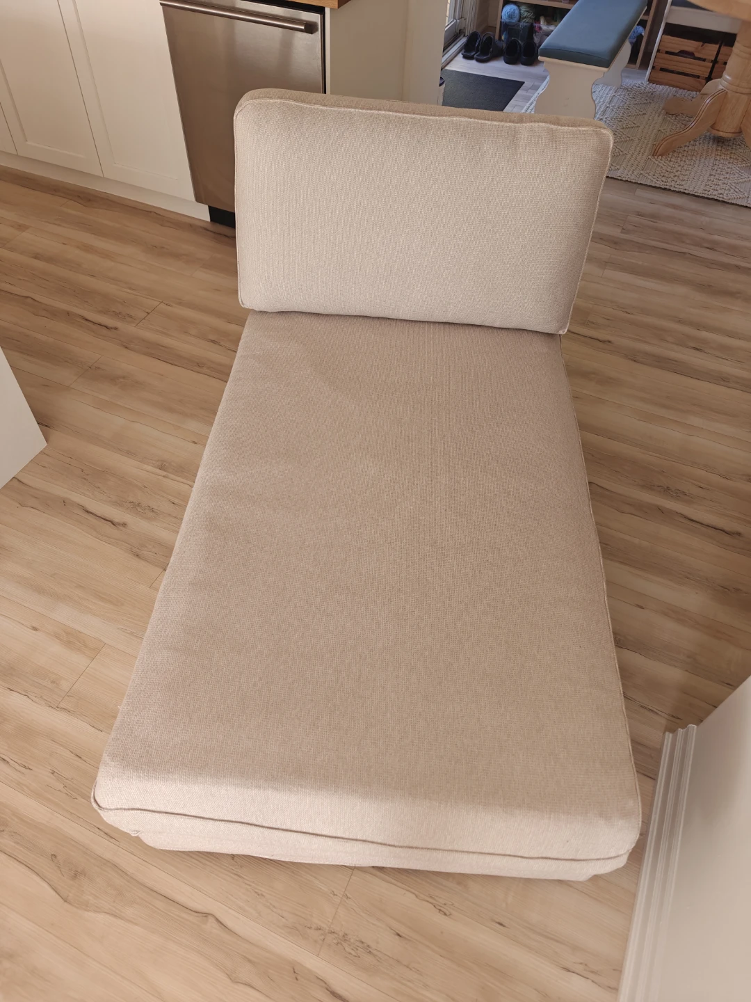 Beige Chaise Lounge