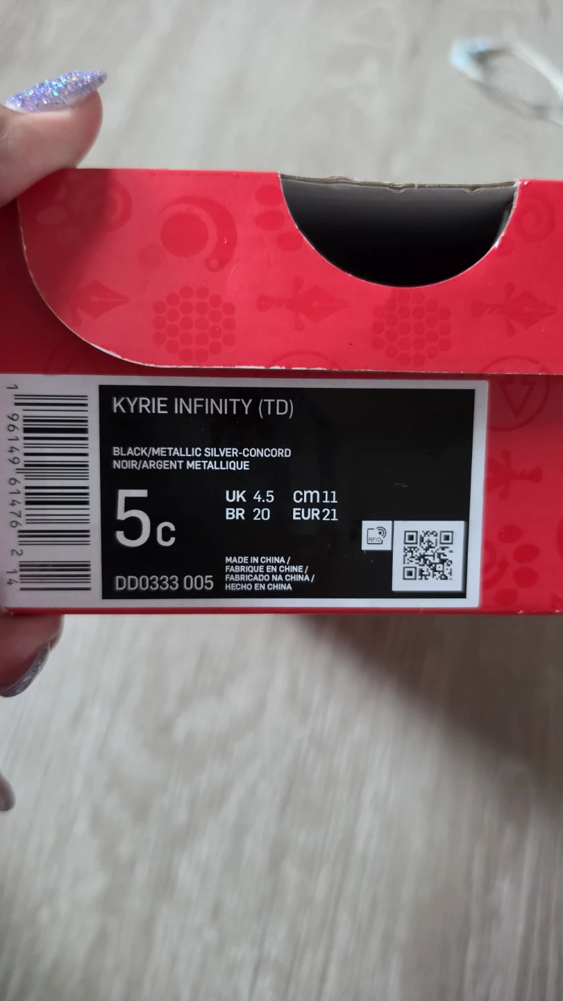 Nike Kyrie Infinity TD Toddler Shoes - Black - Size 5c - photo 5