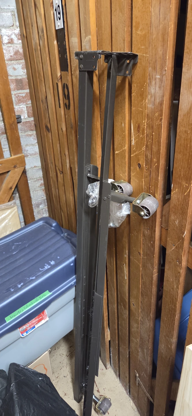 Metal Bed Frame with Wheels