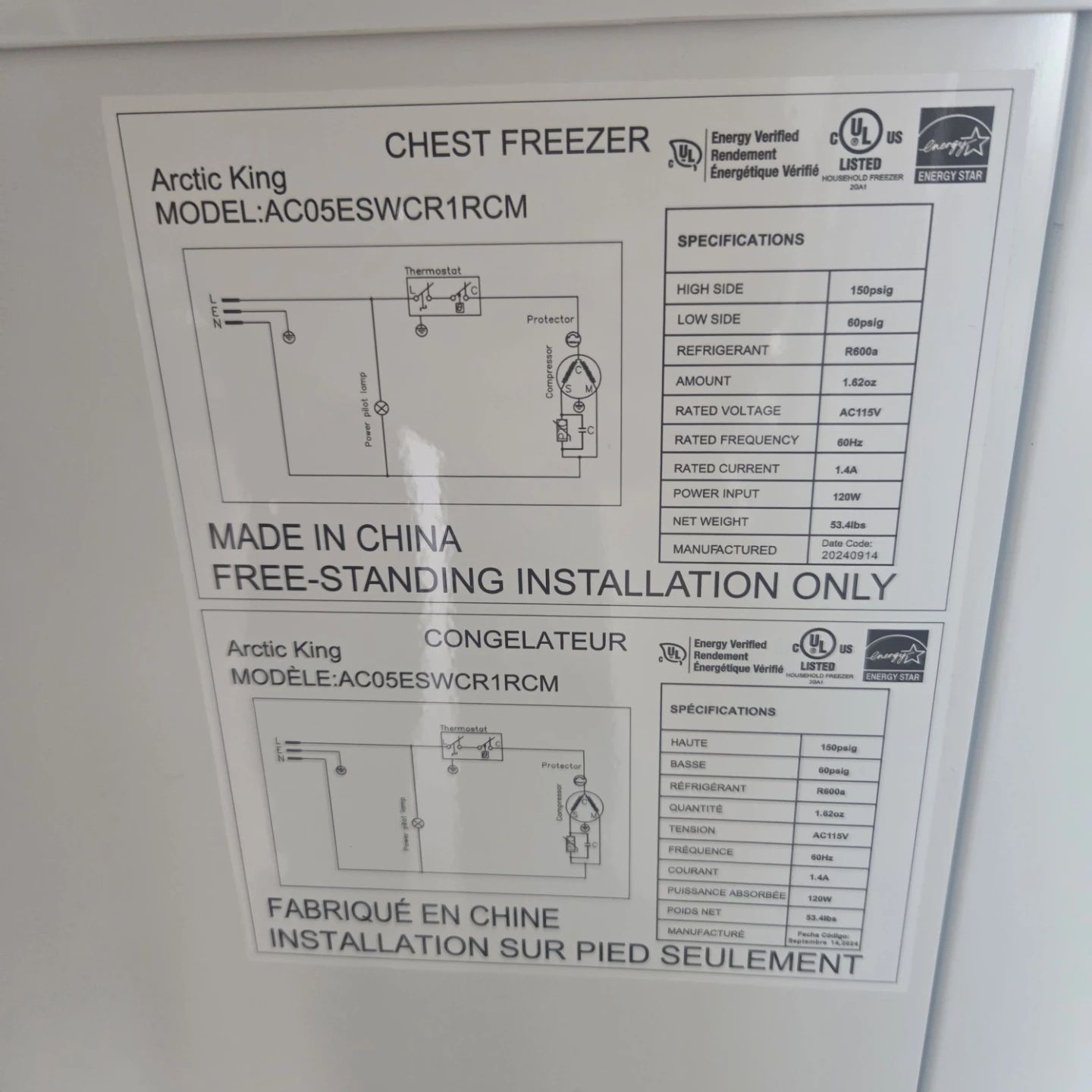 Arctic King Chest Freezer - photo 5