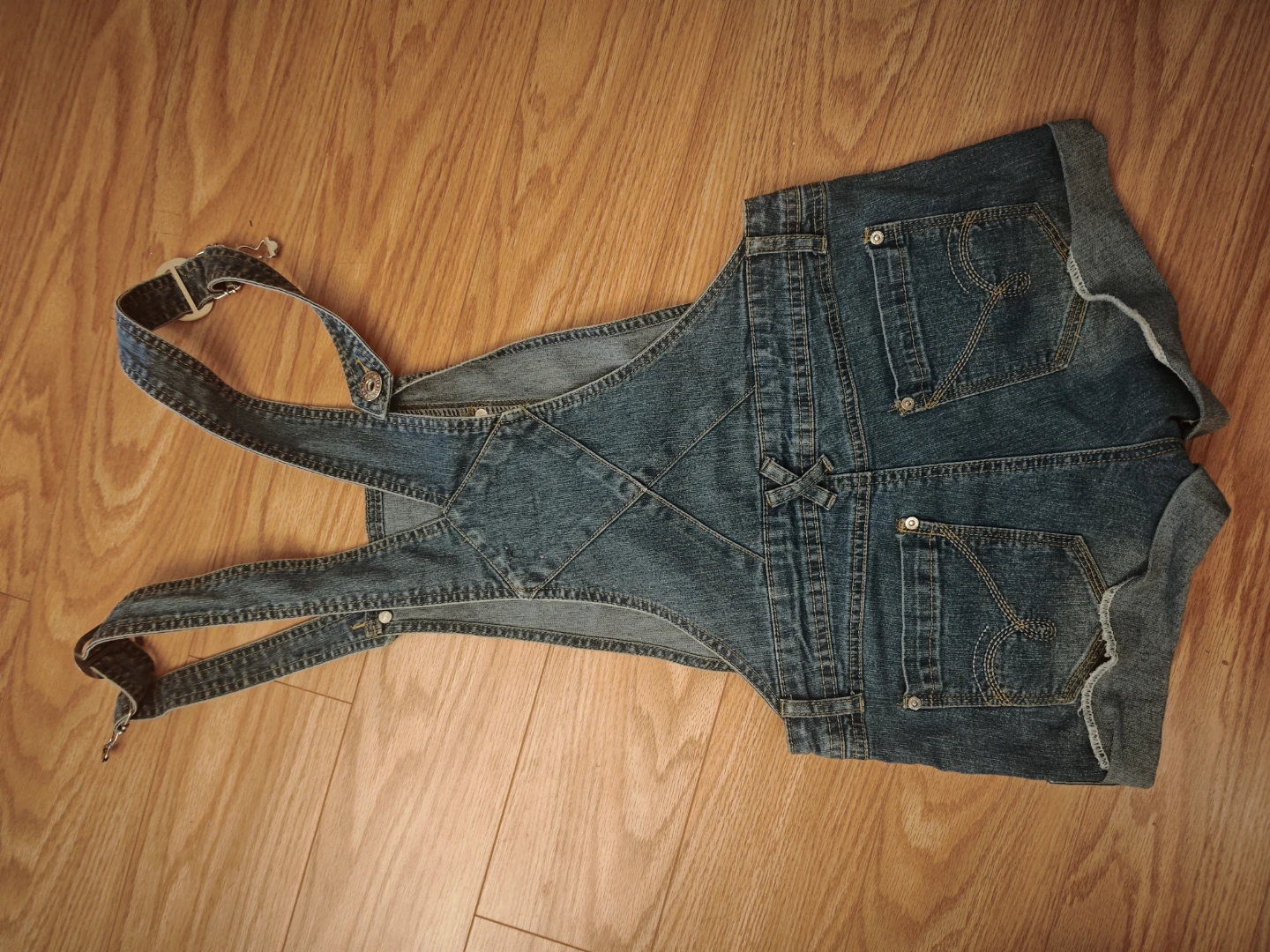 Parisian Limited Edition Denim Overalls Shorts - photo 2